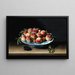 Naturstillleben mit Pfirsichen in chinesischer Ming-Porzellan auf einem Entablement - Louise Moillon — gerahmtes Bild an der Wand
