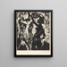Adam und Eva Der Sündenfall des Menschen - Lovis Corinth — gerahmtes Bild an der Wand