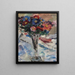 Asters dans un verre calice - Lovis Corinth — gerahmtes Bild an der Wand