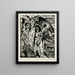 Vertreibung aus dem Paradies - Lovis Corinth — gerahmtes Bild an der Wand