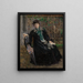 Ritratto di Mme Charlotte Berend-Corinth nel giardino - Lovis Corinth — quadro incorniciato alla parete