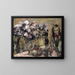 Blumen und Mädchen Wilhelmine - Lovis Corinth — gerahmtes Bild an der Wand
