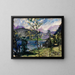 Landschaft am Walchensee - Lovis Corinth — gerahmtes Bild an der Wand