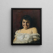 Mädchen, das lacht - Lovis Corinth — gerahmtes Bild an der Wand