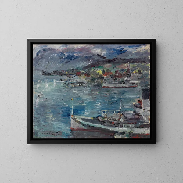 Lago di Lucerna al mattino - Lovis Corinth — quadro incorniciato alla parete
