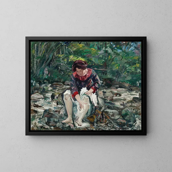 Fille dans le ruisseau - Lovis Corinth — quadro incorniciato alla parete