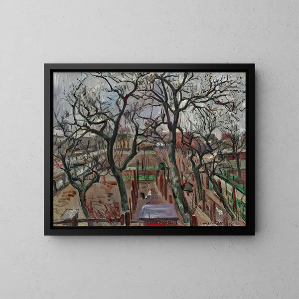 Verger in inverno - Lovis Corinth — quadro incorniciato alla parete