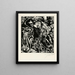 Frau nackt nach hinten geneigt - Lovis Corinth — gerahmtes Bild an der Wand