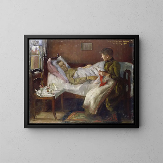 Lovis Corinth - The Artists Father in his Sickbed.webp