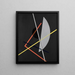 E IV Construction VII - László Moholy-Nagy — gerahmtes Bild an der Wand
