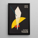 Weimar Bauhaus Postkarten N° 7 - László Moholy-Nagy — gerahmtes Bild an der Wand