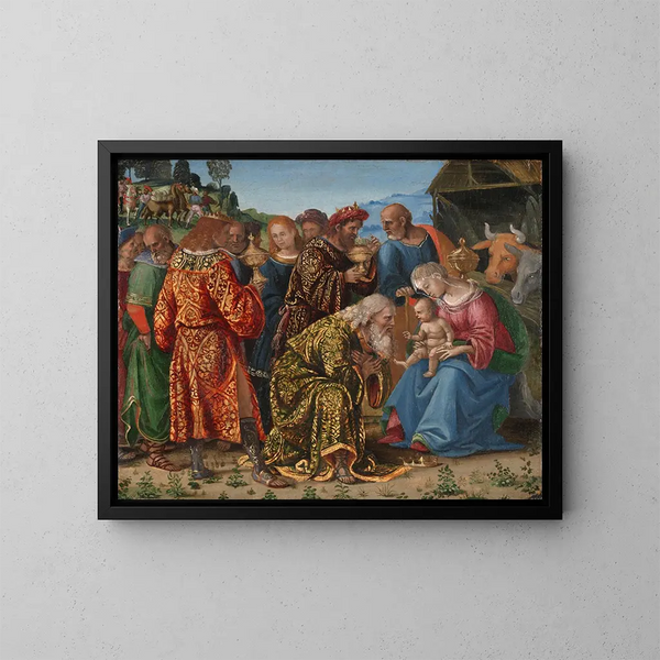 L'Adoration des Mages - Luca Signorelli — gerahmtes Bild an der Wand