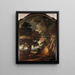 Landschaft mit Christus - Lucas Achtschellinck — gerahmtes Bild an der Wand