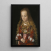 Eine sächsische Prinzessin - Lucas Cranach der Ältere — gerahmtes Bild an der Wand