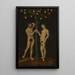 Adam e Eva - Lucas Cranach il Vecchio — quadro incorniciato alla parete