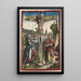 Cristo in croce tra la Vergine e San Giovanni - Lucas Cranach l'Ancien — quadro incorniciato alla parete