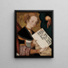 Santa con pergamena - Lucas Cranach il Vecchio — quadro incorniciato alla parete