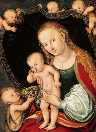 Lucas Cranach the Elder - Madonna and Child with the Young St John the Baptist.webp