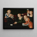 Alter Mann verführt von Kurtisanen - Lucas Cranach der Ältere — gerahmtes Bild an der Wand