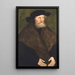 Ritratto del Duca Enrico il Pio di Sassonia - Lucas Cranach il Vecchio — quadro incorniciato alla parete