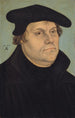 Portrait de Martin Luther - Lucas Cranach l'Ancien — gerahmtes Bild an der Wand