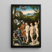 Le Jugement de Pâris - Lucas Cranach l'Ancien — quadro incorniciato alla parete