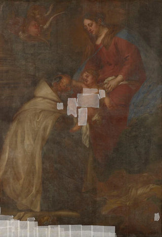 Lucas Franchoys the Younger - Madonna Appears to Saint Simon Stock.webp