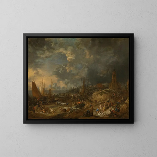 Lucas Smout the Younger - The Beach at Scheveningen.webp