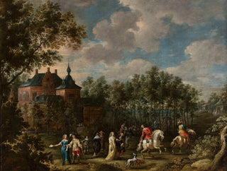 Scène dans un parc - Lucas van Uden — vista dell’opera