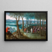 Passeggiata Imperiale nella Foresta di fronte al Castello Neugebäude - Lucas van Valckenborch — quadro incorniciato alla parete