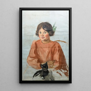 Luce Boyals - Little girl with cat.webp
