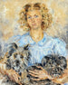 Giovane donna con cani - Luce Boyals — vista dell’opera