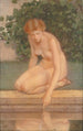 in der Nähe eines klaren Brunnens - Lucia Fairchild Fuller — Ansicht des Kunstwerks