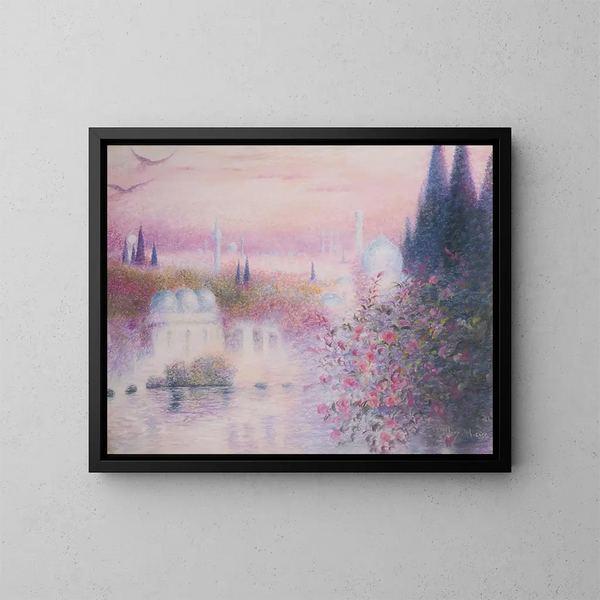 Die Rosen von Isfahan - Lucien Lévy-Dhurmer — gerahmtes Bild an der Wand