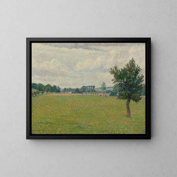 Prairie de Thierceville - Lucien Pissarro — gerahmtes Bild an der Wand