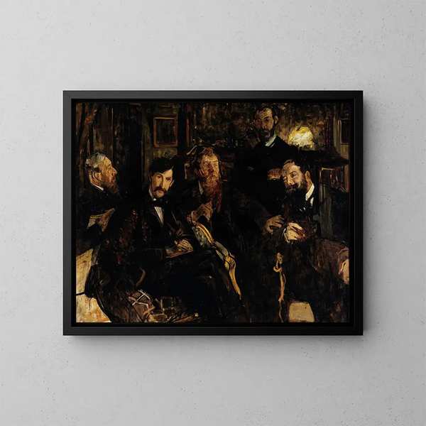 Die Freunde - Lucien Simon — gerahmtes Bild an der Wand