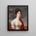 Portrait einer Frau - Lucille Foullon — gerahmtes Bild an der Wand