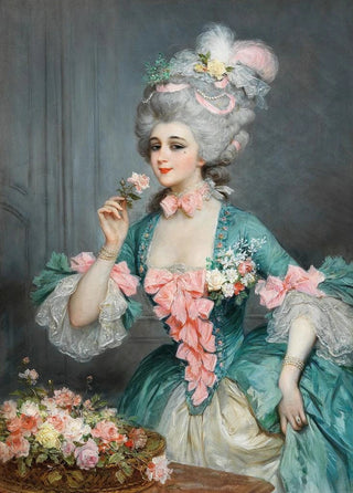 Lucius Rossi - An Elegant Lady with Roses.webp