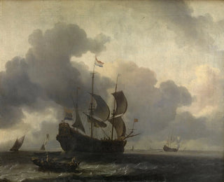 Ludolf Backhuysen - The Warship De Jacob at Anchor.webp