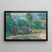 Im Garten des Hermitage, Pontoise - Ludovic Piette — gerahmtes Bild an der Wand