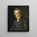 Der Maler Vilhelm Kyhn - Ludovica Thornam — gerahmtes Bild an der Wand
