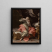 La morte di Lucrezia - Ludovico Mazzanti — quadro incorniciato alla parete