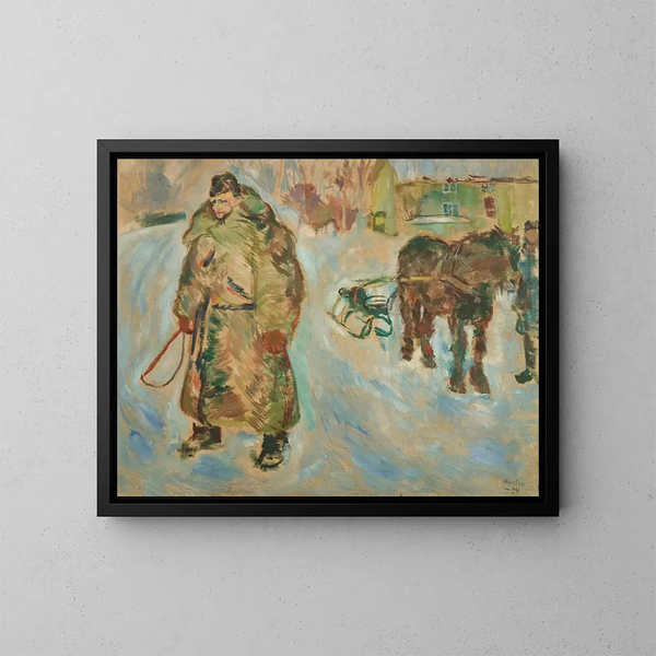 Der Herr der Erde Knut C Langgaard - Ludvig Karsten — gerahmtes Bild an der Wand