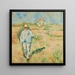 Mann in Weiß in einer Skagen-Landschaft - Ludvig Karsten — gerahmtes Bild an der Wand