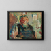 Portrait eines Fischers - Ludvig Karsten — gerahmtes Bild an der Wand