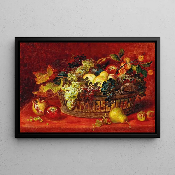 Ludwig Adam Kunz - Still Life with Basket of Fruit.webp