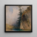 Steiler Felsen am Bachufer - Ludwig Czerny — gerahmtes Bild an der Wand