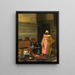 Der Schatzkoffer - Ludwig Deutsch — gerahmtes Bild an der Wand
