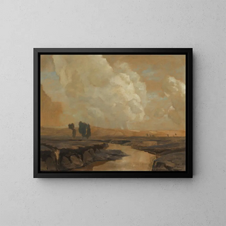 Ludwig Dill - Gewitter im Moor mit Wolkenschatten.webp