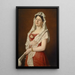 Portrait einer Dame - Ludwig Gloss — gerahmtes Bild an der Wand
